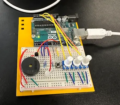 Breadboard prototype of design